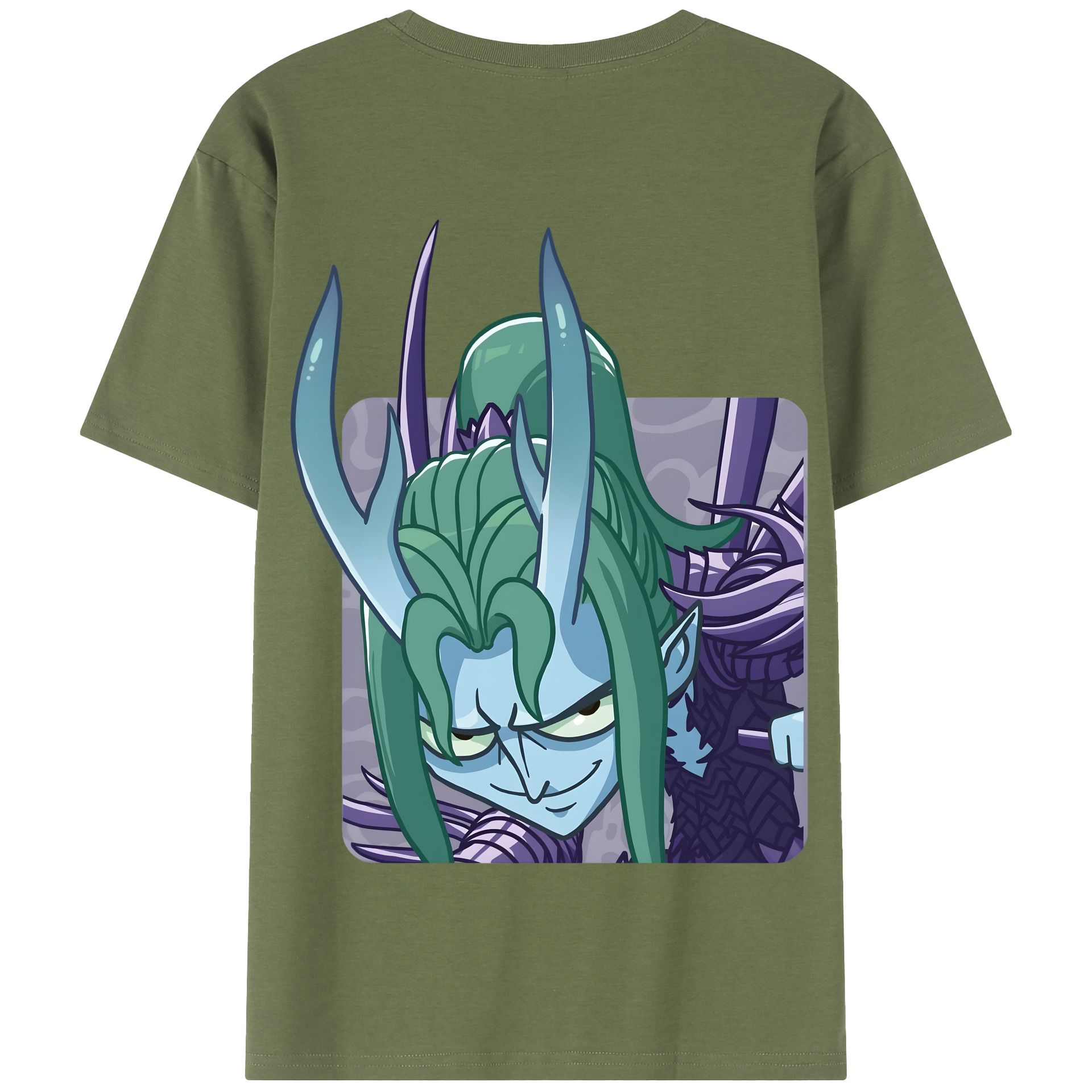 （画像用） Ne Zha 2 ナタ 魔童の大暴れ 綿100％半袖Tシャツ（背面プリント）